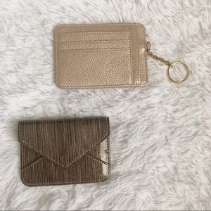 Two credit card sized wallets from francesca’s